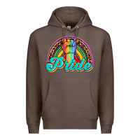 Coffee pride rainbow Premium Hoodie - OliviaCreatesArt