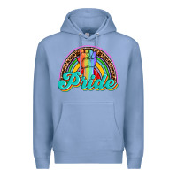 Colony Blue pride rainbow Premium Hoodie - OliviaCreatesArt