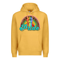 Mustard pride rainbow Premium Hoodie - OliviaCreatesArt