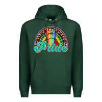 Sports Green pride rainbow Premium Hoodie - OliviaCreatesArt