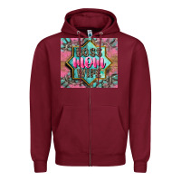 Burgundy Boss mom wife Zipper Hoodie - CowGirlArtShop