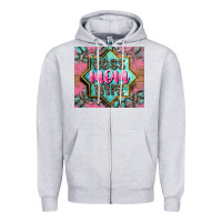 Heather Grey Boss mom wife Zipper Hoodie - CowGirlArtShop