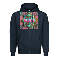 Navy Boss mom wife Zipper Hoodie - CowGirlArtShop