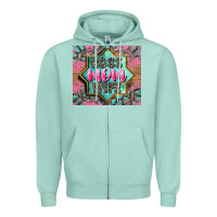 Seafoam Boss mom wife Zipper Hoodie - CowGirlArtShop