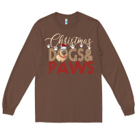 Chestnut Christmas Dogs Paws Long Sleeve Tee - Bettercallsaul
