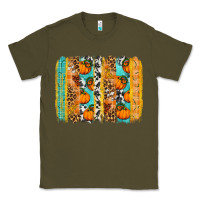 Army Green fall pumpkin brushstroke Classic Tee - BundleAndBundleShop
