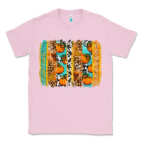 Bubblegum Pink fall pumpkin brushstroke Classic Tee - BundleAndBundleShop