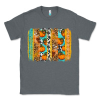 Charcoal Heather fall pumpkin brushstroke Classic Tee - BundleAndBundleShop