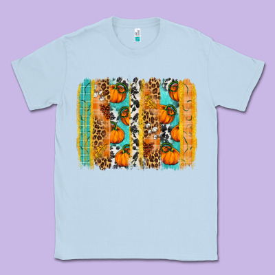 Fall Pumpkin Brushstroke Classic Tee Designed By Bundleandbundleshop