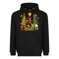 Black christmas with american football trees bbs Heavyweight Hoodie - BundleAndBundleShop