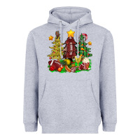 Heather Grey christmas with american football trees bbs Heavyweight Hoodie - BundleAndBundleShop