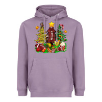 Lavender christmas with american football trees bbs Heavyweight Hoodie - BundleAndBundleShop