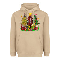 Christmas With American Football Trees Bbs Heavyweight Hoodie | Teevron