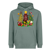 Sage christmas with american football trees bbs Heavyweight Hoodie - BundleAndBundleShop