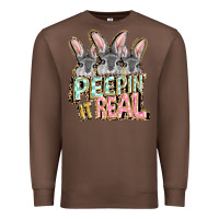 Chestnut peepin' it real easter day Premium Sweatshirt - FaDigitalArtStudio