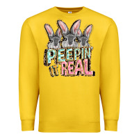 Lemon peepin' it real easter day Premium Sweatshirt - FaDigitalArtStudio