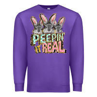 Purple peepin' it real easter day Premium Sweatshirt - FaDigitalArtStudio