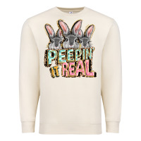 Sandshell peepin' it real easter day Premium Sweatshirt - FaDigitalArtStudio