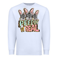 White peepin' it real easter day Premium Sweatshirt - FaDigitalArtStudio