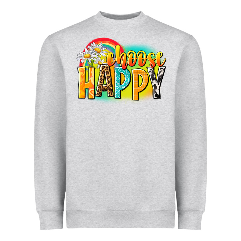 Choose Happy Heavyweight Sweatshirt by NancyCooperArtShop | Teevron