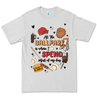 Dove Grey at the ballpark is where i spend most of my day Premium Tee - MaliasSmallBusiness