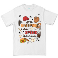 White at the ballpark is where i spend most of my day Premium Tee - MaliasSmallBusiness