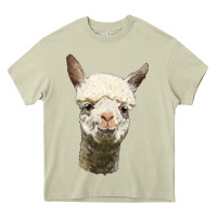 Mossy Alpaca Head Heavy Core Tee - LillyAllenDesigns