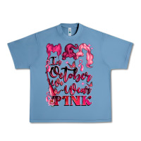 Pebble Blue in october we wear pink Urban Heavy Tee - LillyAllenDesigns