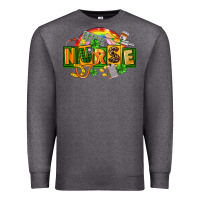 Charcoal Heather nurse st patricks Premium Sweatshirt - FaDigitalArtStudio
