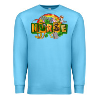 Ocean Blue nurse st patricks Premium Sweatshirt - FaDigitalArtStudio