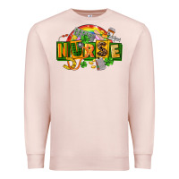 Pale Pink nurse st patricks Premium Sweatshirt - FaDigitalArtStudio