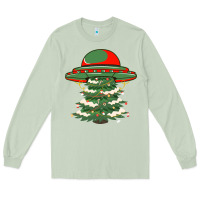 Matcha Ufo Christmas Pine Tree Long Sleeve Tee - Bettercallsaul