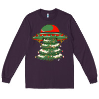 Plum Ufo Christmas Pine Tree Long Sleeve Tee - Bettercallsaul