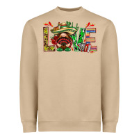 Mushroom Mexico love with gnome Heavyweight Sweatshirt - NancyCooperArtShop