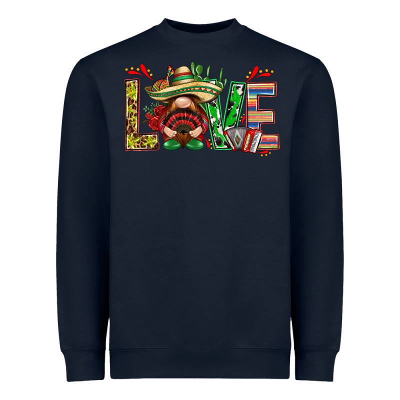 Mexico Love With Gnome Heavyweight Sweatshirt by NancyCooperArtShop | Teevron