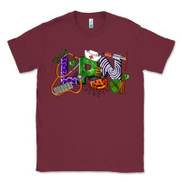 Burgundy Halloween LPN Licensed Practical Nurse Classic Tee - LillyAllenDesigns