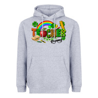 Heather Grey teacher st patrick Heavyweight Hoodie - FaDigitalArtStudio