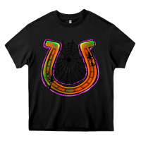 Black halloween  horseshoe Heavy Core Tee - Jasminsmagicworld