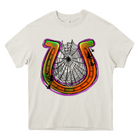 Halloween  Horseshoe Heavy Core Tee | Teevron