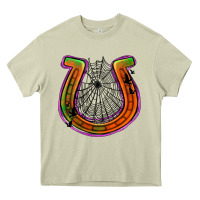 Mossy halloween  horseshoe Heavy Core Tee - Jasminsmagicworld