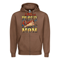 Chestnut Loud and proud cheer Mom Mother's Day Zipper Hoodie - CowGirlArtShop