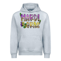 Heather Grey mardi gras Urban Hoodie - SublimationCraftShop