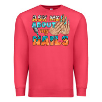 Cardinal ask me about my nails bbs Premium Sweatshirt - BundleAndBundleShop