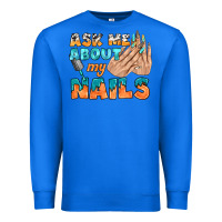 True Royal ask me about my nails bbs Premium Sweatshirt - BundleAndBundleShop