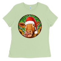 Matcha christmas circle earrings Ladies Tee - Jasminsmagicworld