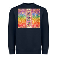 Navy Love is love Pride LGBTQ+ Heavyweight Sweatshirt - NancyCooperArtShop