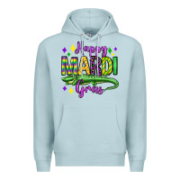 Blue Mist happy mardi gras alligator olivia Premium Hoodie - OliviaCreatesArt