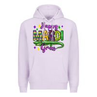 Lilac happy mardi gras alligator olivia Premium Hoodie - OliviaCreatesArt