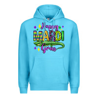 Ocean Blue happy mardi gras alligator olivia Premium Hoodie - OliviaCreatesArt