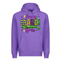 Purple happy mardi gras alligator olivia Premium Hoodie - OliviaCreatesArt